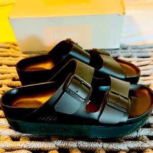 Like New Birkenstock Arizona Papillio Platform Sandals 40 L9 $220
